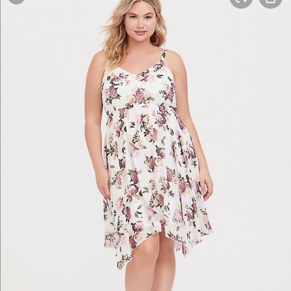 Torrid Chiffon floral dress